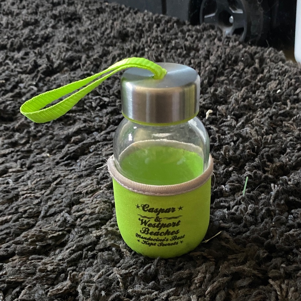 Lime Green Bottle for Shells